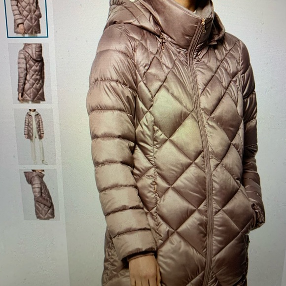 Andrew Marc NY puffer jacket XS Lt.Grey - Picture 5 of 5